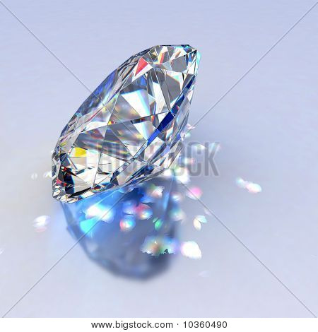 Klejnot diamentu z odbicia