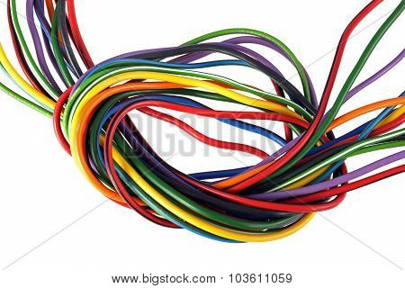 Close Up Photo Of Multicoloured Wire