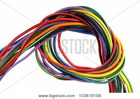 Close Up Photo Of Multicoloured Wire