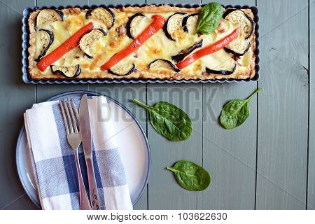 Vegetable quiche
