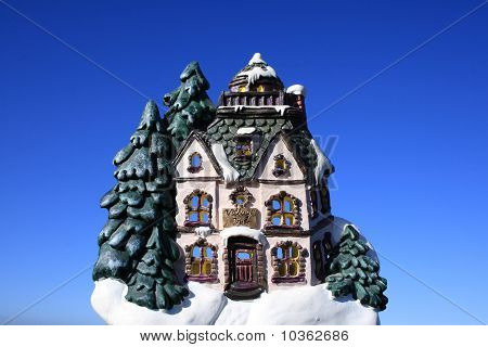 Модель Inn деревни на Рождество