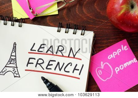 Words written learn french.