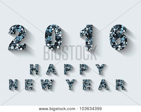 2016 Abstract Style Happy New Year