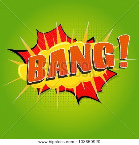 Bang Comic speech bubble