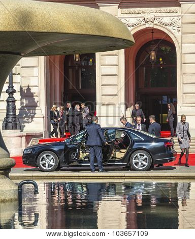Former German President Christian Wulff Leaves The Celebration Of 25Th Day Of German Unity
