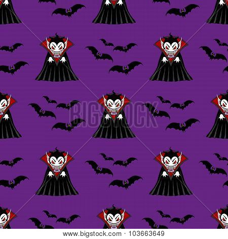 Vampire Seamless Pattern