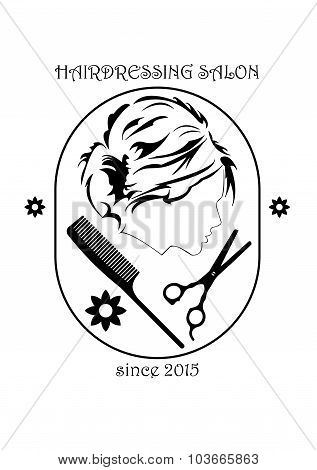 Hairdressing salon sign