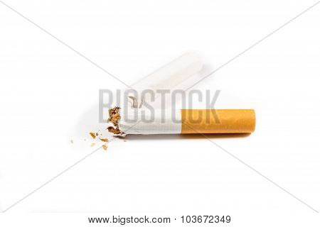 Tobacco a standard cigarette with a filter