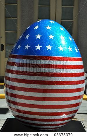 Display at The Faberge Big Egg Hunt in New York