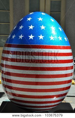 Display at The Faberge Big Egg Hunt in New York