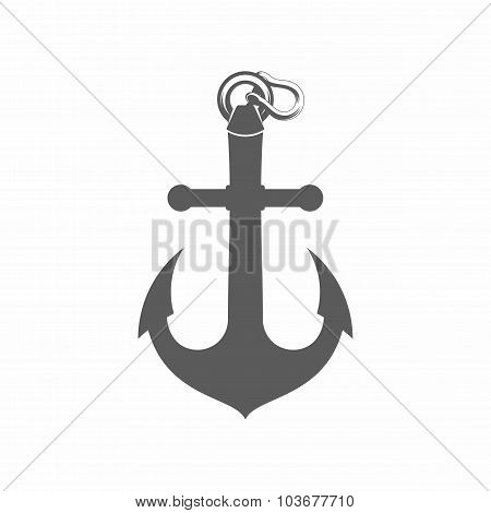 Anchor silhouette vector illustration