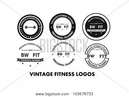 Fitness gym logo and emblems