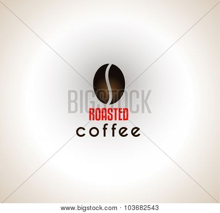 Conceptual Coffee Text with stylized Icon to use as design element in your cover or packaging templates.