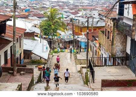 Belen Neighborhood In Iquitos, Peru