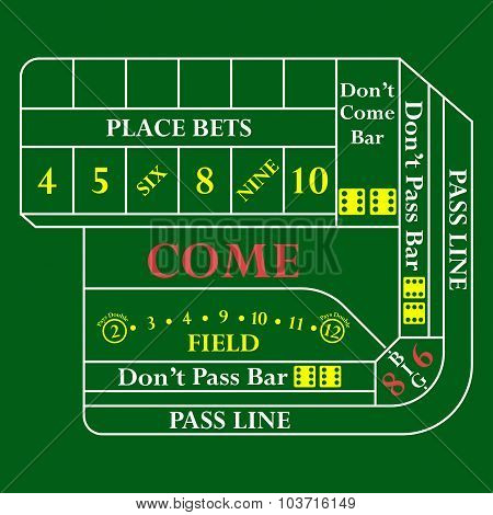 Craps Table Icon
