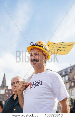 Demonstrators Protesting Against Turkish President Erdogan Policy