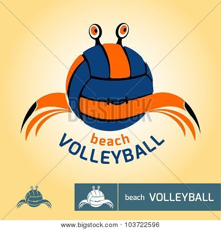 Logo For Beach Volleyball