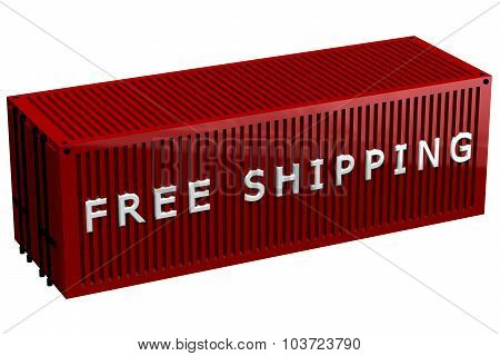 Shipping Container With Words Free Shipping