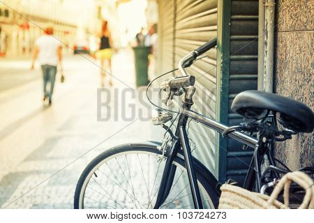 Bicycle on the european streer