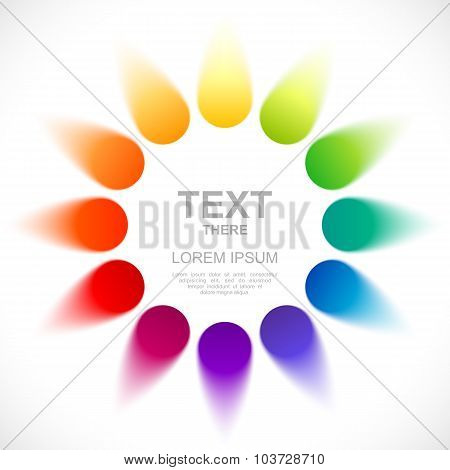 Abstract color wheel