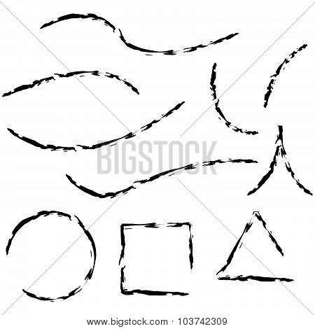 Artistic paint dry brush set 2