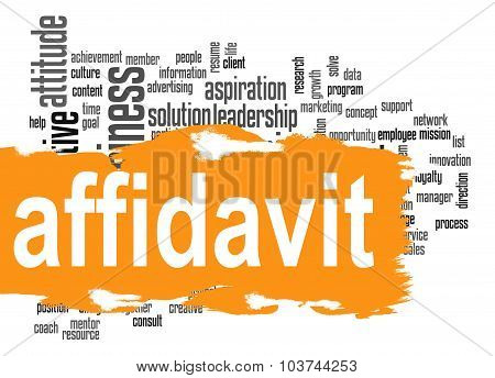 Affidavit Word Cloud