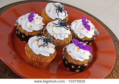 ハロウィーンのカップケーキ