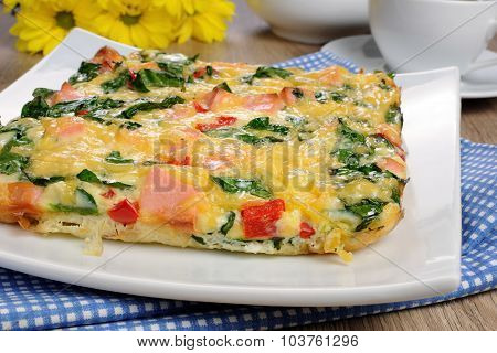 Vegetable Omelet With Spinach