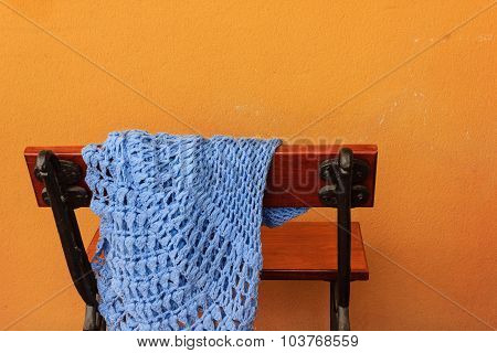 A Bench With A Shawl Abandoned