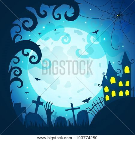 Halloween art illustration.