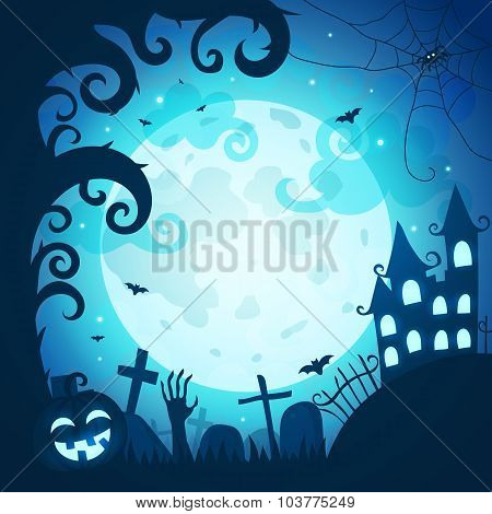 Halloween art illustration.