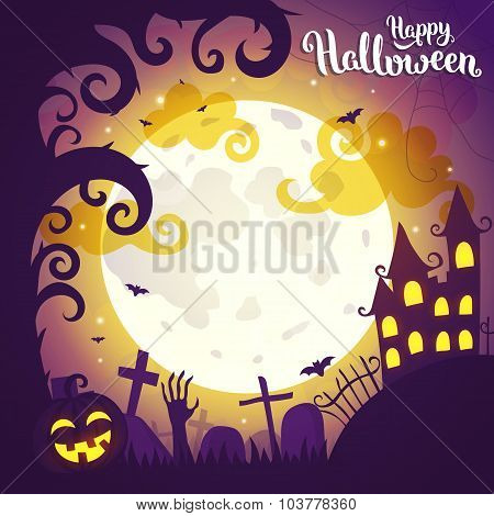 Halloween art illustration.