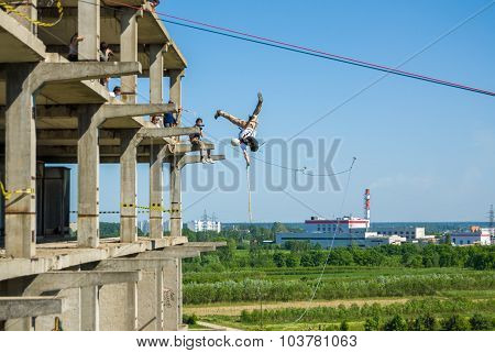 Extreme sports Ropejumping