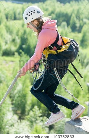 Extreme sports Ropejumping