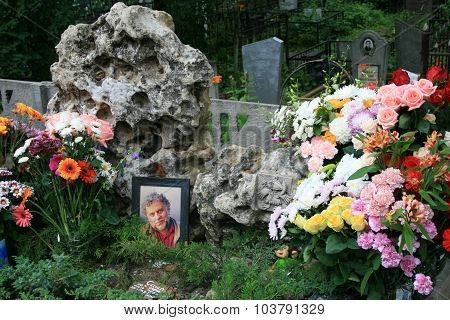 The grave of Russian Director animator Alexander Tatarsky