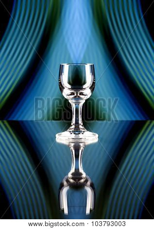 Glass Of Alcohol On Disco Background, Party