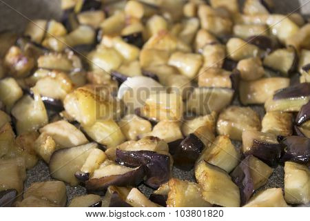 Fried Aubergines