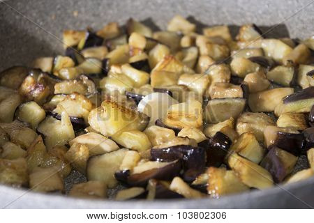 Fried Aubergines
