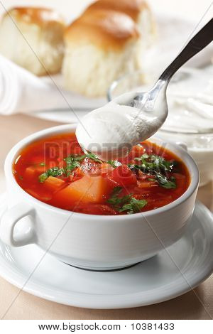 Borshch 근접 촬영