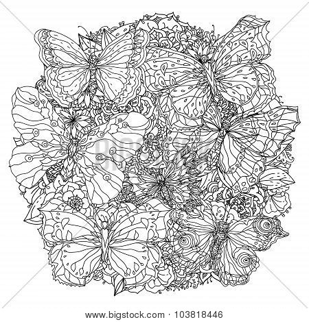 Pattern for coloring book.