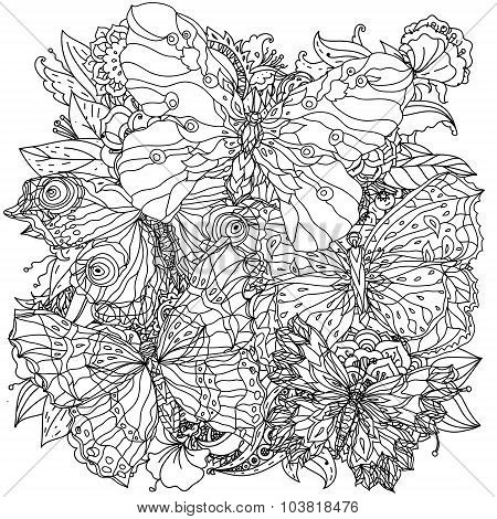Pattern for coloring book.