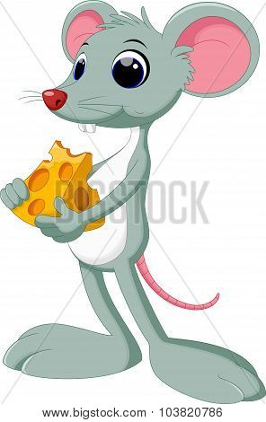 Funny cartoon mouse