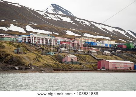 Barentsburg, Russian Settlement In Svalbard, Norway