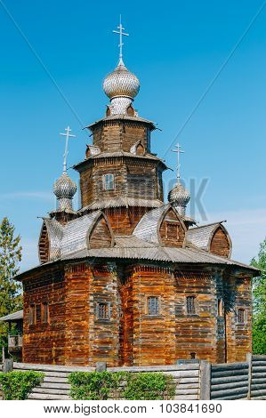 Church of Transfiguration in Old Russian Town of  Suzdal, Russia