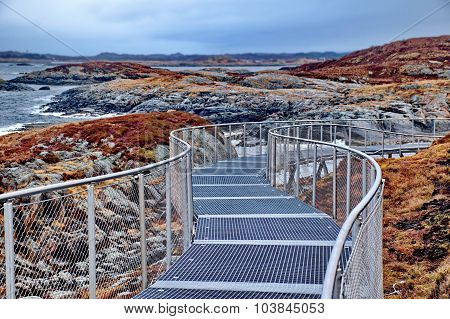 Artificial Footpath In Norway