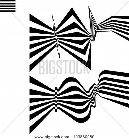 Abstract Mobious Wave Vector Vibrant Optical Background