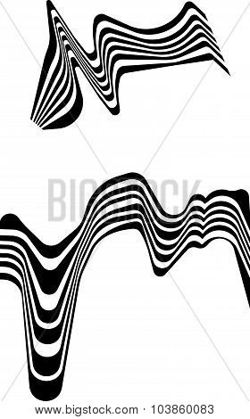 Abstract Mobious Wave Vector Vibrant Optical Background