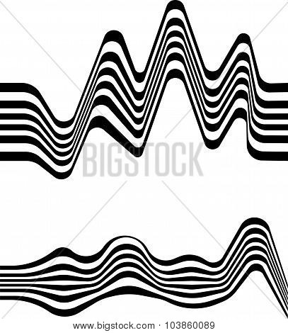 Abstract Mobious Wave Vector Vibrant Optical Background