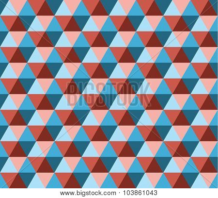 Retro geometric hexagon seamless pattern