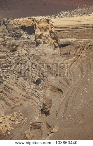 Azores Volcanic Coastline Landscape In Faial Island. Ponta Dos Capelinhos